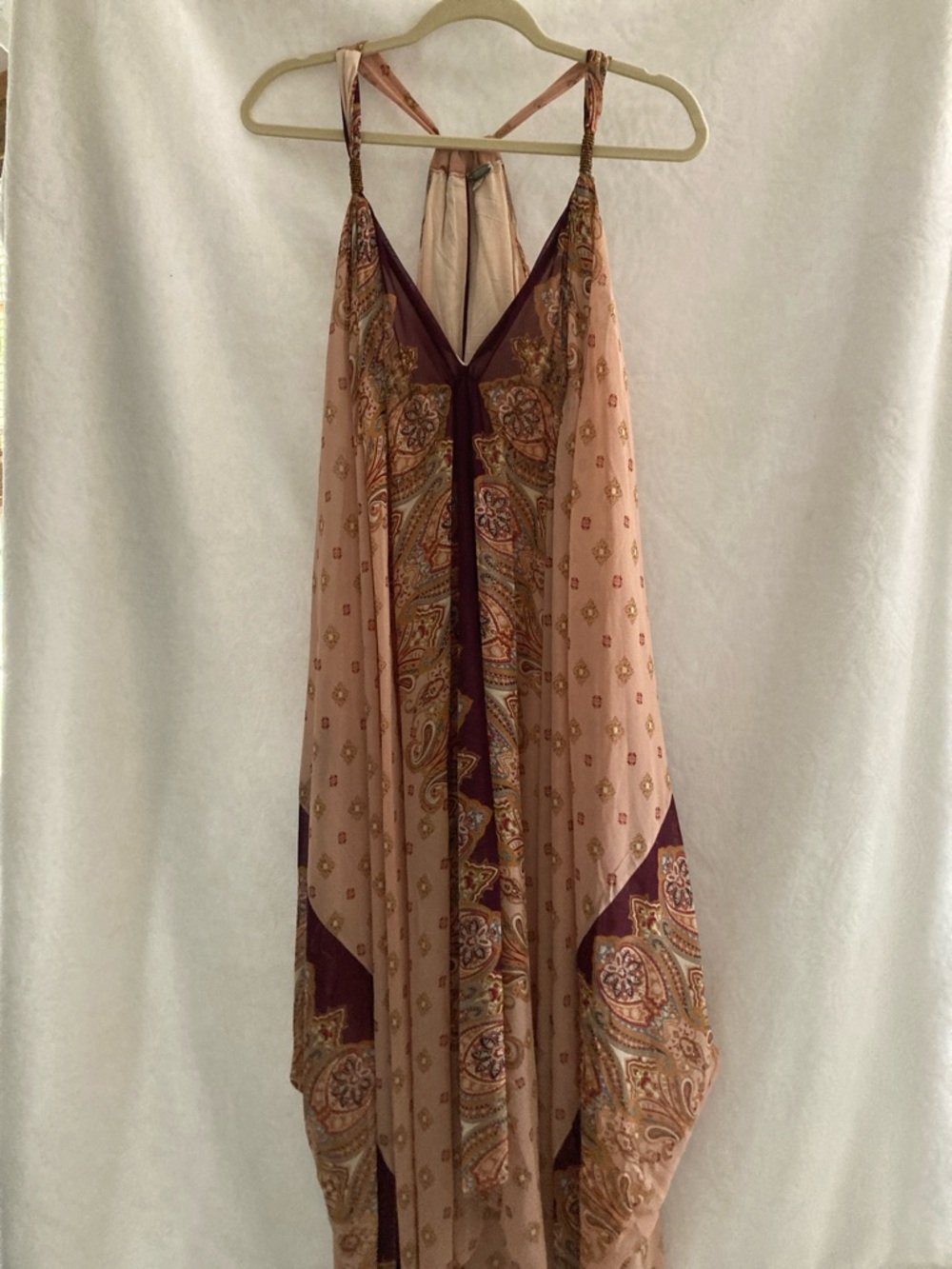 Bohemian Paisley Beaded Maxi Dress